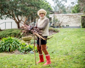 Helen in her garden