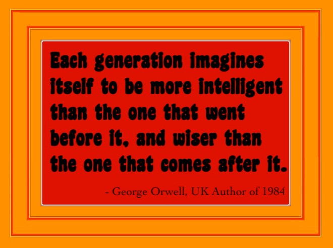 Sibylesque George Orwell quote